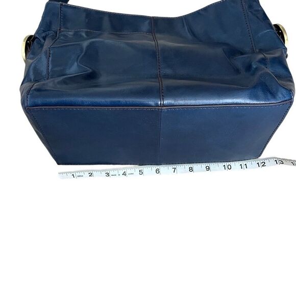 HOBO Blue Leather Shoulder Bag - Picture 10 of 11